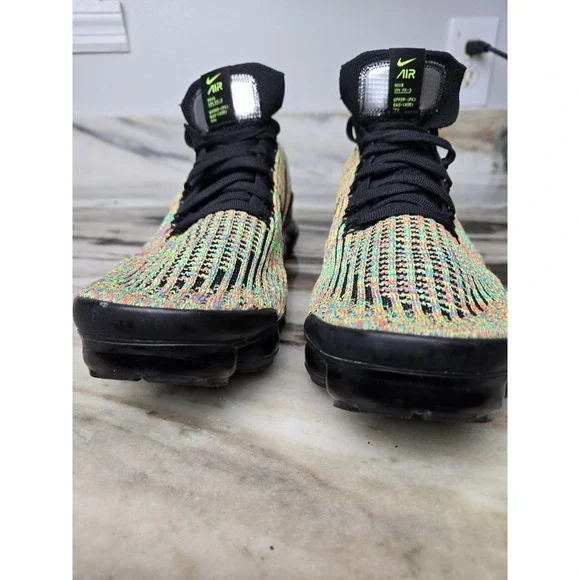 Nike Air VaporMax Flyknit 3 Multi-Color Running Athletic Gym Training Size 9.5